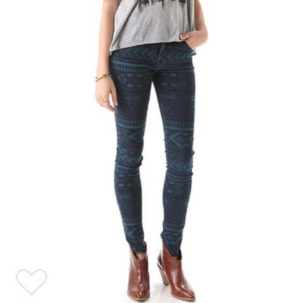 Genetic Denim Tribal/ Southwestern Pattern Jeans